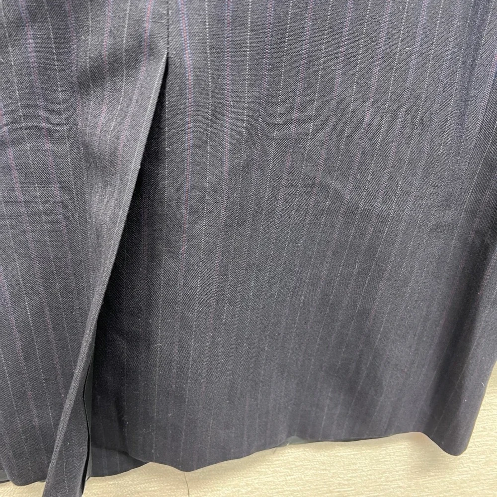 Daks London New York Wool‎ Blazer VTG Mens Navy Pinstripe Suit Jacket 44R USA